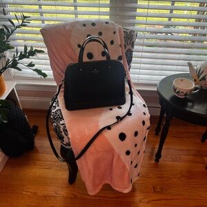 Alma style Kate Spade black leather handbag